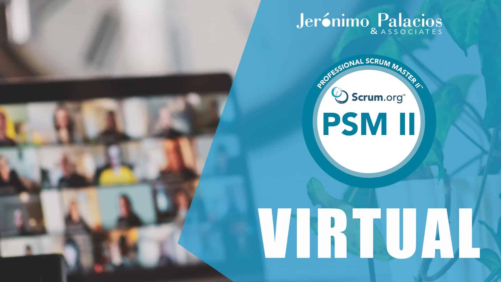 Featured image of the virtual Professional Scrum master course